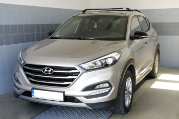 Hyundai Tucson III - installazione del portapacchi Ovalbar Modula CS