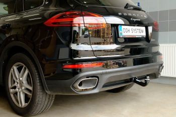 Porsche Cayenne с 2010 года-установка фаркопа (Westfalia) + программирование электропроводки